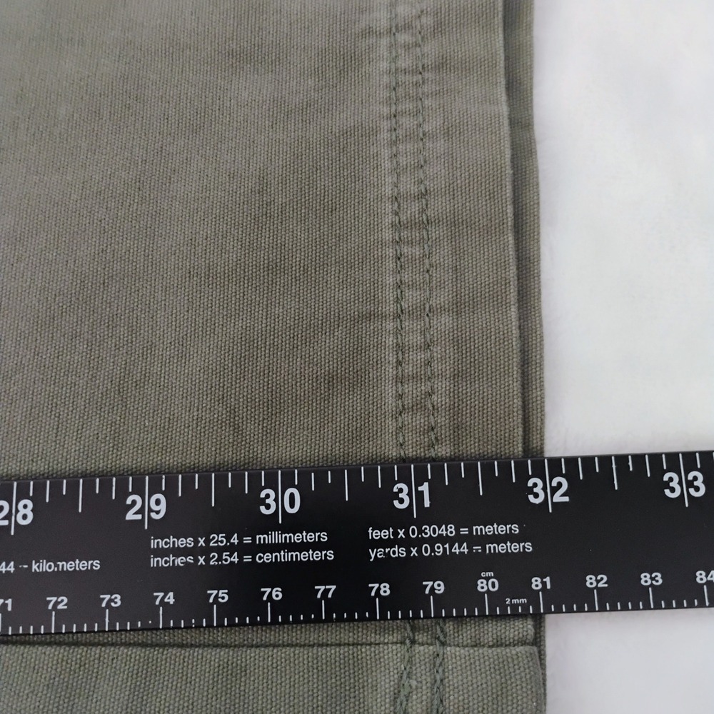 Aeropostale Womens L Utility Cargo Pants Olive Green Y2K Mid Rise Straight Leg L - Picture 5 of 7